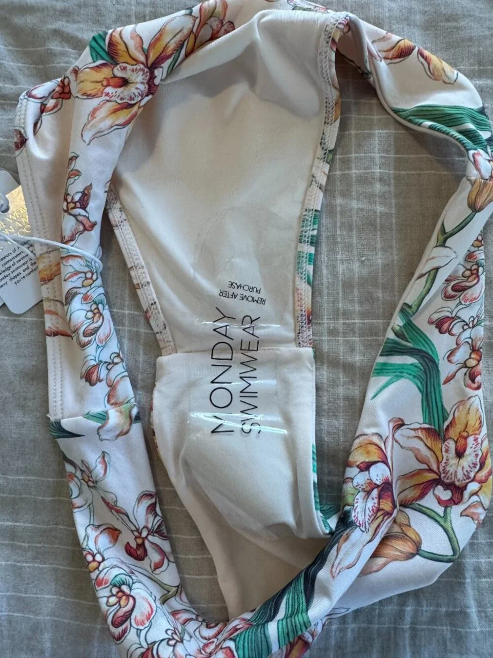 Monday Swimwear Peach Floral Bryon Bottom and Clovelly Top